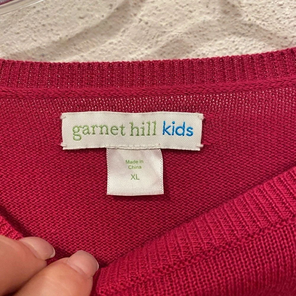 Garnet Hill Organic Cotton Sweater Size XL EUC